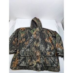 Browning Mossy Oak Breakup Camo Hydro Suede Gore-Tex Insulated Hunting Coat Flaw